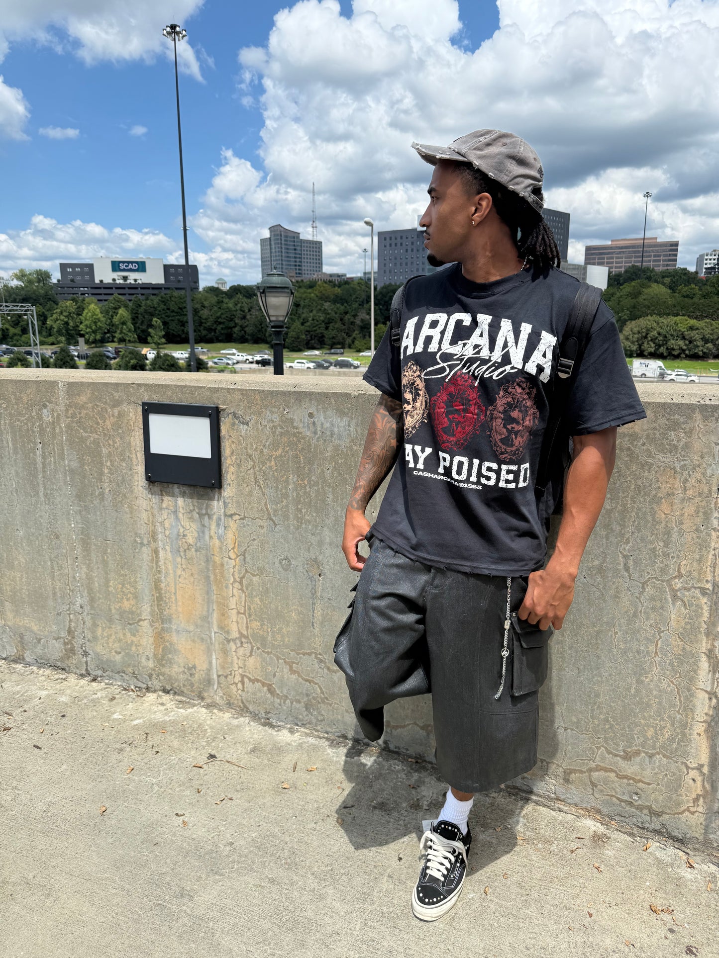 “Poised Triplets” Distressed Tee
