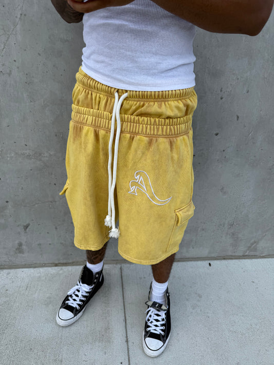 Double Waist “Dijon” Cargo Shorts