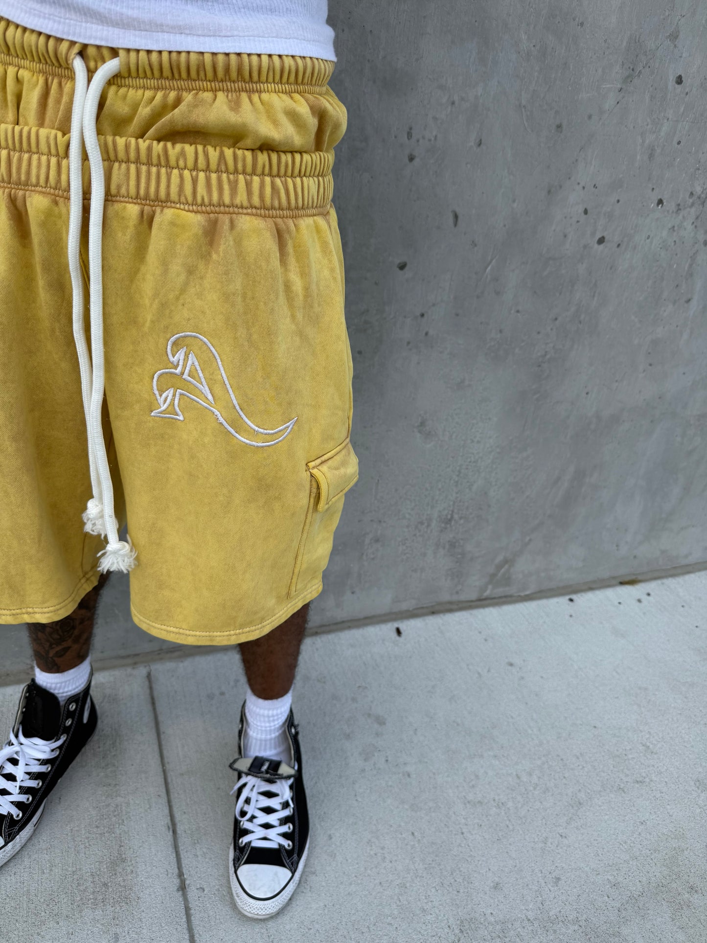 Double Waist “Dijon” Cargo Shorts