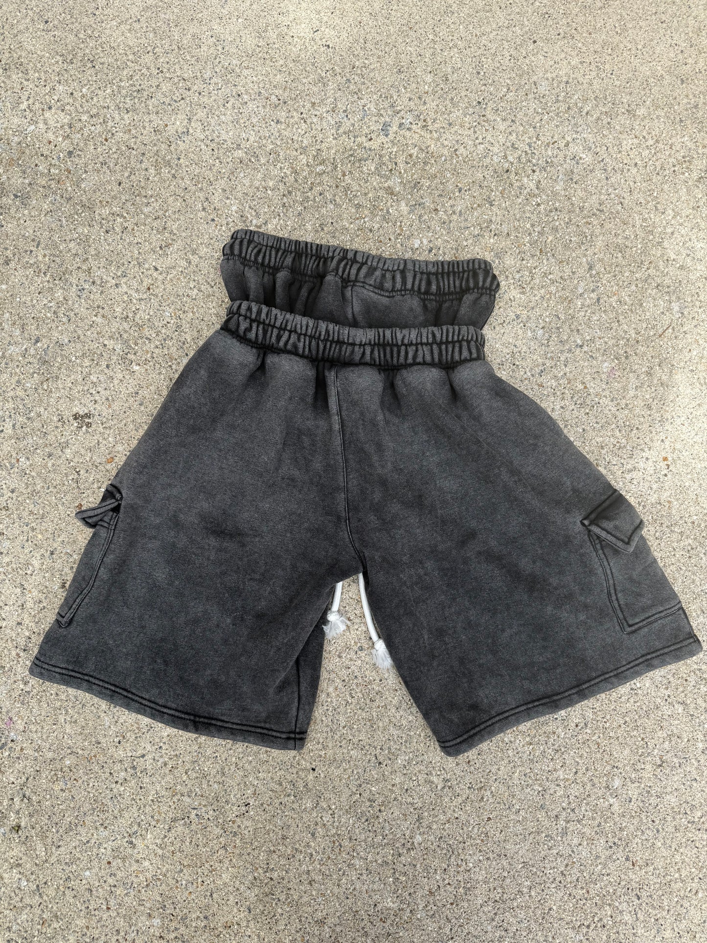 Double Waist “Black Granite” Cargo Shorts